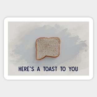 Here's a toast to you Greeting Card Sticker